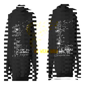 In September We Wear Gold Childhood Cancer Awareness Sweatshirt | Mazezy