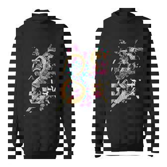 Serpent Japonais Katana Samurai Kanji Fleur De Cerisier Sweater e - Cadeauxyz