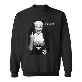 Sexy Nun Middle Finger Sweatshirt - Geschenkecke