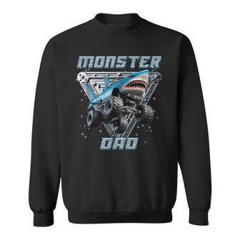 Shark Monster Truck Dad Monster Truck Are My Jam Truck Lover Sweatshirt - Thegiftio UK