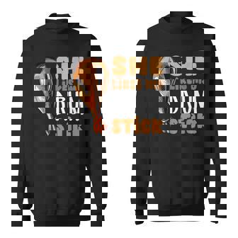 She Likes My Drum Stick Thanksgiving Couple Matching Sweatshirt - Thegiftio UK