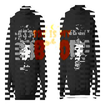 She's My Boo He's My Boo Matching Couples Halloween Costume Sweatshirt - Monsterry