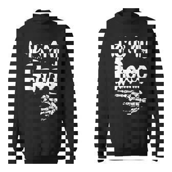 She's My Boo Matching Halloween Pajama Couples He's My Boo Sweatshirt - Monsterry