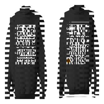 She's Eating For Two 2 And I Am Drinking For Thr3e Sweatshirt - Thegiftio UK