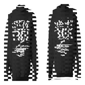 She's My Trick Halloween Costume Matching Couple Boyfriend Sweatshirt - Thegiftio UK