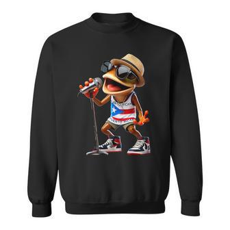 Singing Coqui Puerto Rican Flag Sunglasses Boricua Hat Fun Sweatshirt - Thegiftio UK