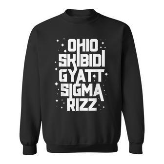 Skibidi Rizz Gyatt Ohio Sigma Rizzler Toilet Meme Sweatshirt - Thegiftio UK