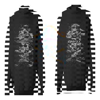 Skull & Crossbones Pirate Vintage Sweatshirt - Thegiftio