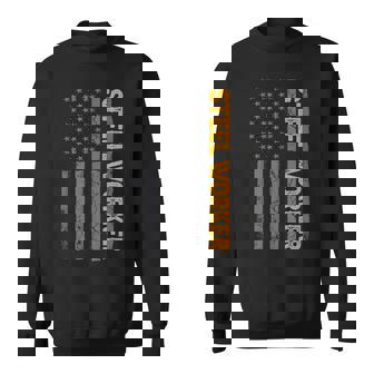 Sl Worker Union Worker Proud Labor Party American Flag Sweatshirt - Monsterry