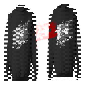 Soccer Switzerland Flag Football Team Footballer Sweatshirt - Thegiftio