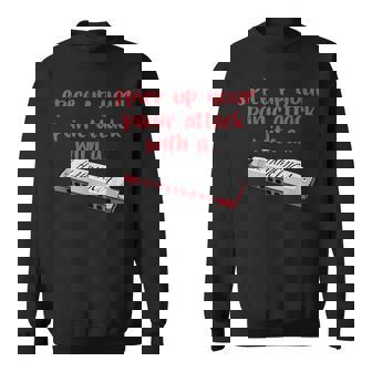 Spice Up Your Panic Attack With A Harmonica Music Instrument Sweatshirt - Monsterry