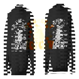 Spooky Optometry Boo Crew Ghost Halloween Eye Doctor Sweatshirt - Thegiftio