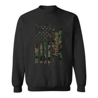 Springfield United States Distressed Camo W Us Flag Sweatshirt - Thegiftio UK
