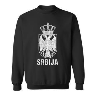 Srbija Serbia Flag Serbian Double Eagle Sweatshirt - Seseable