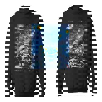 Starry Night Astronaut Space Sweatshirt - Thegiftio UK