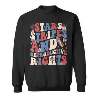 Stars Stripes And Reproductive Rights Independence Day Sweatshirt - Monsterry UK