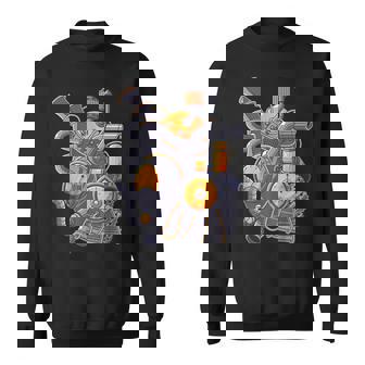 Steampunk Heart Anatomical Fantasy Mechanical Gears Anatomy Sweatshirt - Monsterry