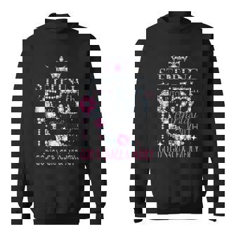 Stepping Into My 55Th Birthday With God's Grace & Mercy Lady Sweatshirt - Seseable