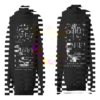 Stepping Into My August Birthday With God's Grace And Mercy Sweatshirt - Thegiftio UK