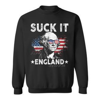 Suck It England 4Th Of July George Washington 1776 Sweatshirt - Monsterry UK