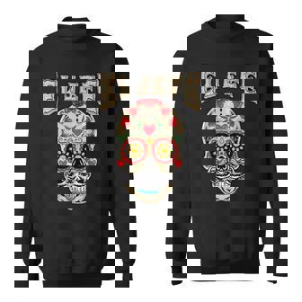 Sugar Skull El Jefe Dia De Los Muertos Day Of Dead Halloween Sweatshirt | Mazezy