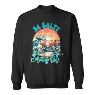 Summer Beach Be Salty Stay Lit Matthew 513-14 Sweatshirt - Thegiftio UK