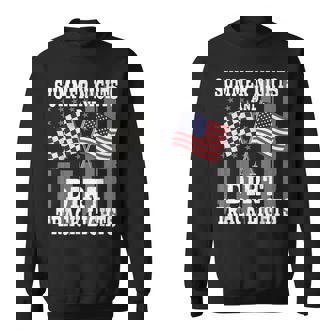 Summer Nights Dirt Track Lights Racing Motocross Sweatshirt - Monsterry