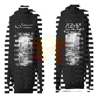Summertime Stands Still In Secluded Village With Church Sweatshirt - Monsterry