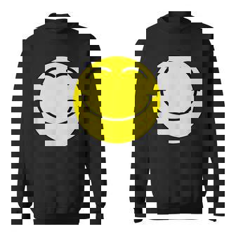 Super Happy Smiling Face Cute Emoticon Acid House Rave Sweatshirt - Thegiftio UK
