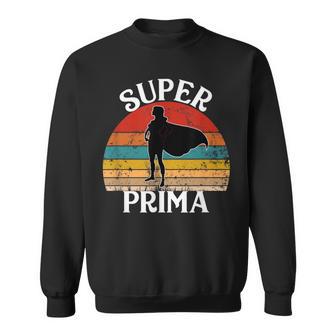 Super Prima Española Prima Héroe Divertido Con Capa Camisa de entrenamiento - Regaloses