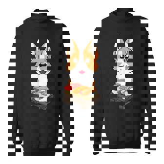 Sushi Life Corgi Dog Lover Kawaii Japanese Anime Sweatshirt - Monsterry