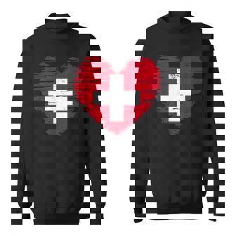 Switzerland Heart Swiss Flag Swiss Pride Camisa de entrenamiento - Regaloses