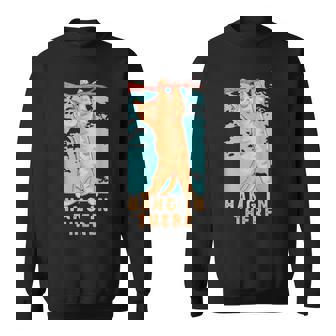 Tabby Cat Hang In There Feline Companion Cats Sweatshirt - Monsterry