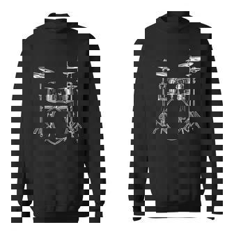 Tambours Instrument De Musique Illustration Graphique Tambours Sweater e - Cadeauxyz