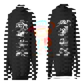 Teddy Bear Mexican Flag Mexico Sweatshirt - Thegiftio