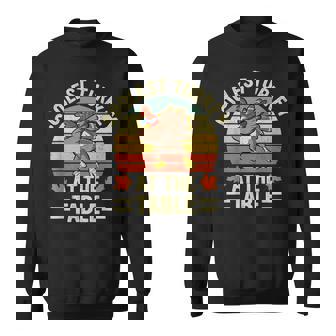 Thanksgiving Boys Coolest Turkey At The Table Coolest Turkey Sweatshirt - Seseable