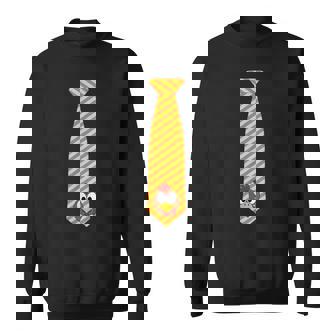Thanksgiving Costume Tie With Turkey Face Sweatshirt - Monsterry