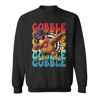 Thanksgiving gobble Boy's Pilgrim Turkey Sweatshirt - Monsterry