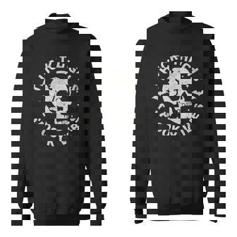 Thick Thighs Spooky Vibes Skull Halloween Sweatshirt - Monsterry