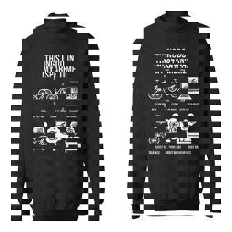 Things I Do In My Spare Time Bicycle Cycling Lover Sweatshirt - Thegiftio