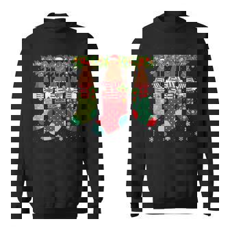 Three Grizzly Bear In Socks Ugly Christmas Sweater Party Sweatshirt - Monsterry