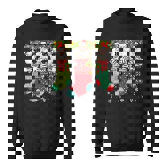 Three Sheep In Socks Ugly Christmas Sweater Party Sweatshirt - Monsterry