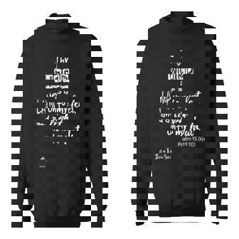 Thy Word Is A Lamp Unto My Feet Psalm 119 Sweatshirt - Monsterry