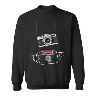 Tourist Spirit Day Camera Passport Fanny-Pack Sweatshirt - Thegiftio UK