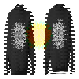 Tournesol Signe De Paix Hippie Cadeau Costume Rétro Années Sweater e - Cadeauxyz