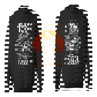 Trick or Tequila Lover Halloween Drink Sweatshirt - Monsterry