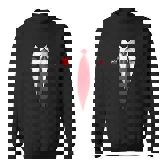 Trump 2024 Halloween Costume Donald Trump Tuxedo Sweatshirt | Mazezy