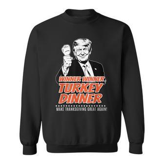 Trump 47Th President Thanksgiving Winner Turkey Dinner Sweatshirt - Monsterry