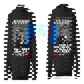 Trump Fight Never Surrender Legend Trump 2024 Shot Sweatshirt | Mazezy