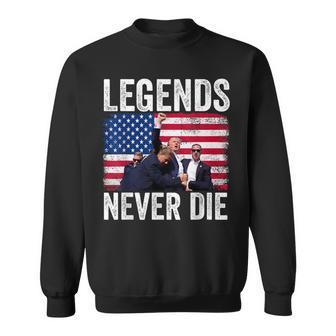 Trump Legends Never Die Trump Assassination Red Sweatshirt - Geschenkecke